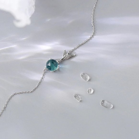 *NEW 925 Sterling Silver Crystal Mermaid Bracelet - Picture 5 of 11